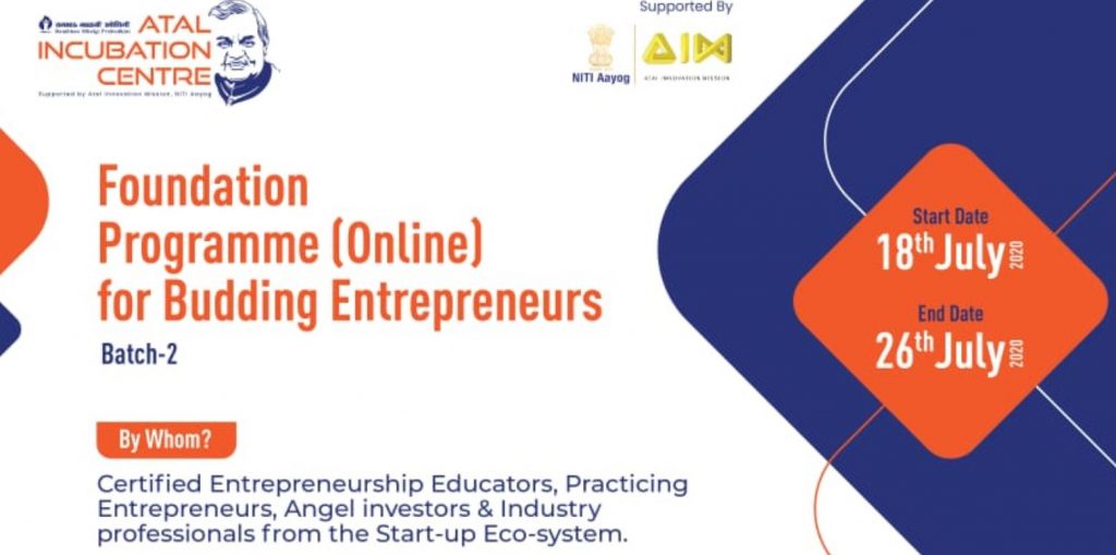 AIC RMP Foundation programme for budding entrepreneurs. 
